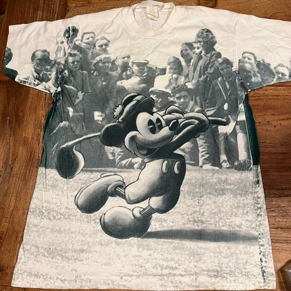 Vintage 90s Mickey Golf AOP - Jerry Leigh tag